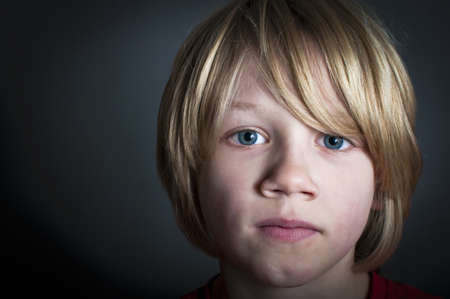 Depressed childの写真素材