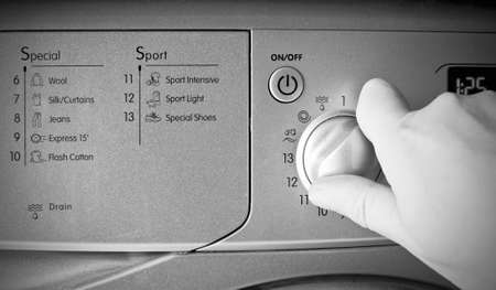 Doing the laundryの写真素材