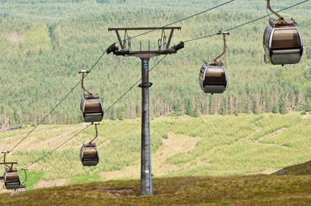 Ski lifts in scotlandの写真素材