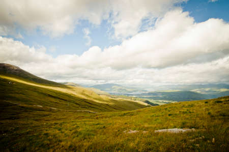 Scottish mountain topの写真素材