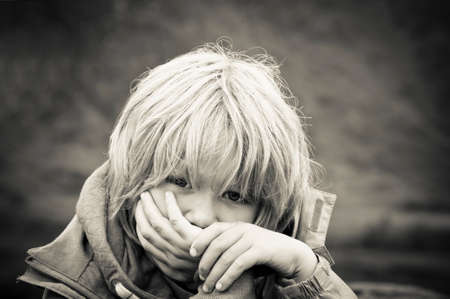 Upset little boy