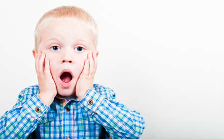 Surprised childの写真素材