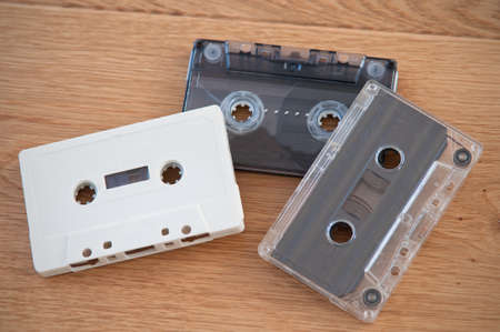 Retro cassette tapesの写真素材