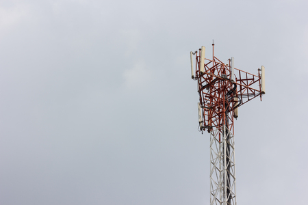 Telecommunication tower in Asiaの写真素材