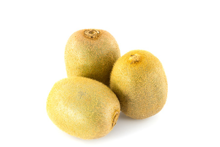 kiwi fruit isolate on white backgroundの写真素材