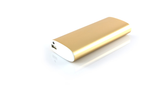 Power Bank isolate on white backgroundの写真素材
