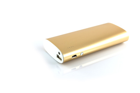 Power Bank isolate on white backgroundの写真素材