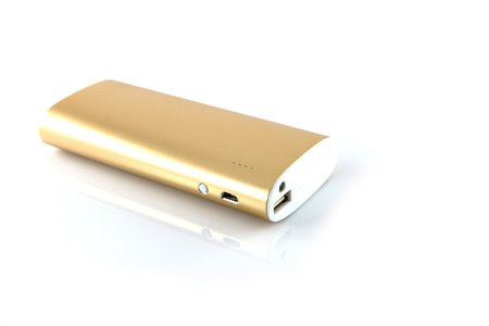 Power Bank isolate on white backgroundの写真素材