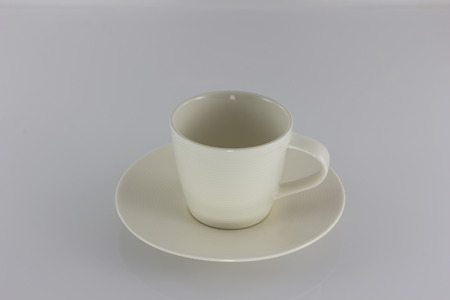 cup of coffee isolate on white backgroundの写真素材