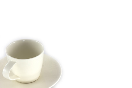 cup of coffee isolate on white backgroundの写真素材