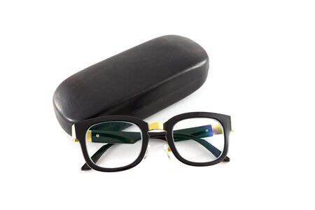 glasses isolate in white backgroundの写真素材