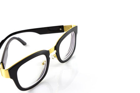 glasses isolate in white backgroundの写真素材