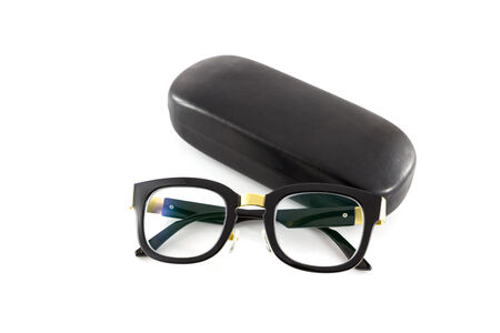 glasses isolate in white backgroundの写真素材