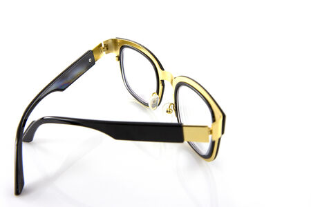 glasses isolate in white backgroundの写真素材