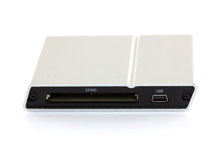 Card readers isolate on white backgroundの写真素材
