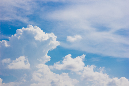 Sky and clouds in the noonの写真素材