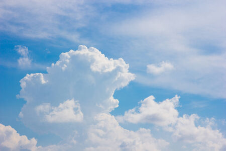 Sky and clouds in the noonの写真素材