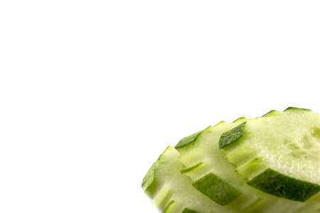 cucumber isolate on white backgroundの写真素材