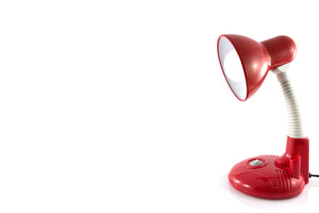 Desk lamp isolate on white backgroundの写真素材