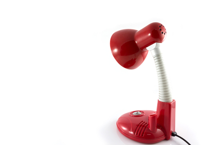 Desk lamp isolate on white backgroundの写真素材