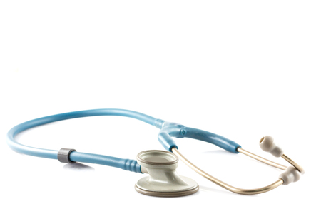 stethoscope isolated on white backgroundの写真素材