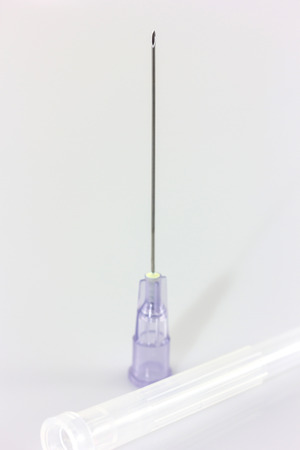 syringe isolate on white backgroundの写真素材
