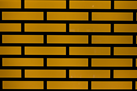 Background grid with lights behind in the morningの写真素材