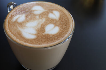 Close-up of cappuccino foamの写真素材