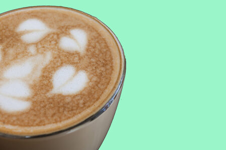 Close-up of cappuccino foamの写真素材
