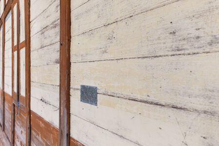 Old Shabby Wooden Planks with cracked color Paint, backgroundの写真素材