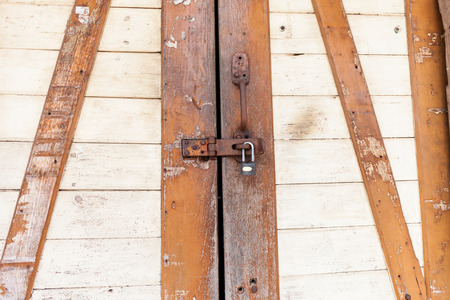 Old Shabby Wooden Planks with cracked color Paint, backgroundの写真素材