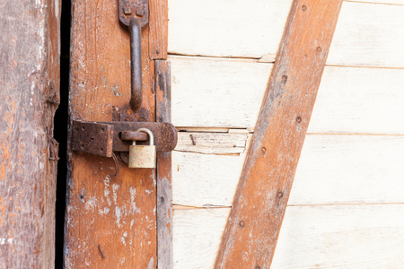 Old Shabby Wooden Planks with cracked color Paint, backgroundの写真素材