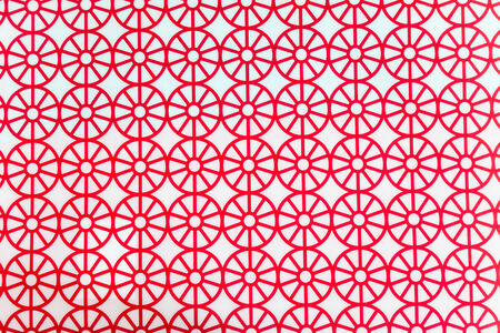 Red circles on white background defocusedの写真素材