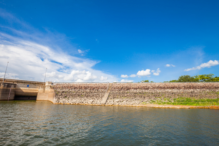 Dam Wall in Thailandの写真素材