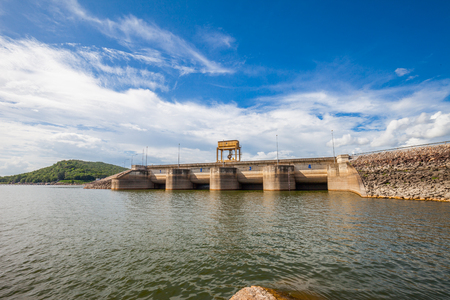 Dam Wall in Thailandの写真素材