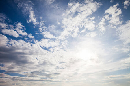 blue sky with cloud , Thailandの写真素材