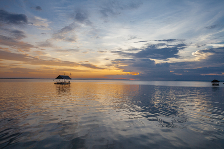 Sunset colorful sky and cloudiness, Thailandの写真素材