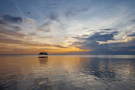 Sunset colorful sky and cloudiness, Thailandの写真素材
