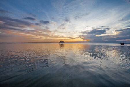 Sunset colorful sky and cloudiness, Thailandの写真素材