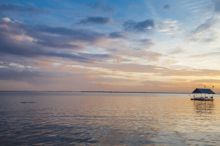 Sunset colorful sky and cloudiness, Thailandの写真素材