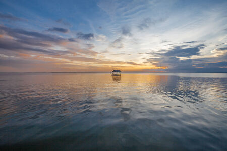 Sunset colorful sky and cloudiness, Thailandの写真素材