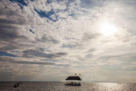 Floating in the water , Thailandの写真素材