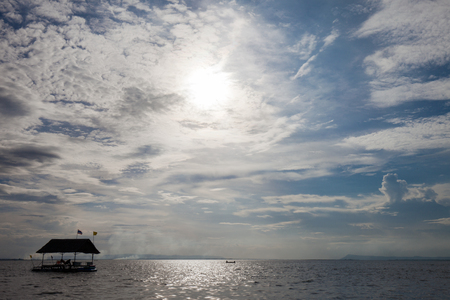 Floating in the water , Thailandの写真素材
