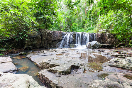 Tropical waterfall in rain forest ,Natureの写真素材