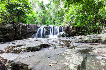 Tropical waterfall in rain forest ,Natureの写真素材