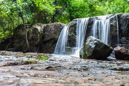 Tropical waterfall in rain forest ,Natureの写真素材