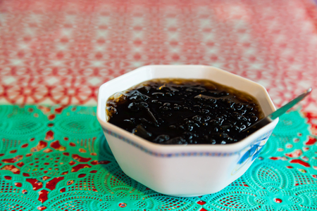 Thailand desserts (Cao Guay) local foods on the table of backgroundの写真素材