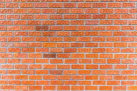 Red brick wall texture backgroundの写真素材