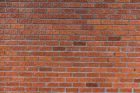 Red brick wall texture backgroundの写真素材