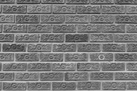 Red brick wall texture backgroundの写真素材